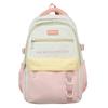 Frauen Große Kapazität Rucksack Student Schul Mädchen Farbe Block Rucksack