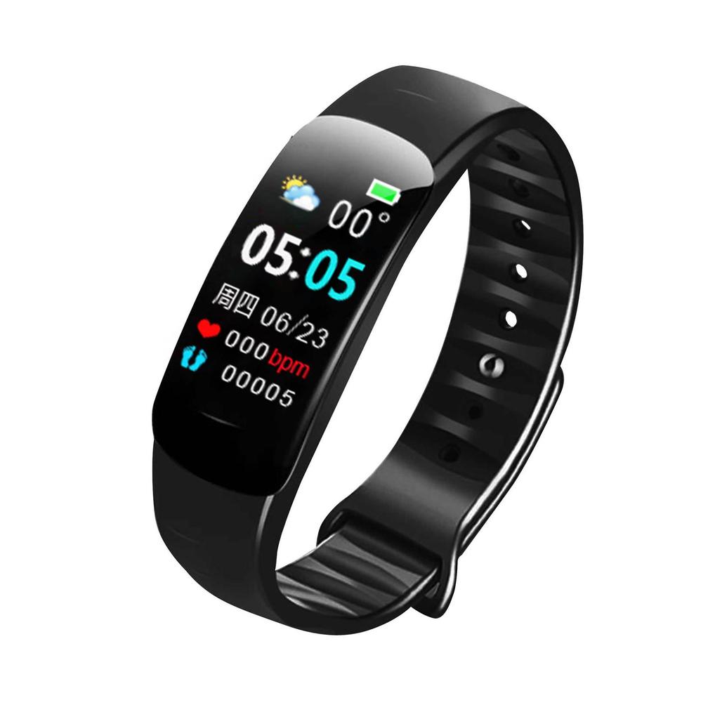 Smart Bracelet C1Plus: Color Screen, Waterproof, Long Battery Life, Pedometer, Heart Rate, Blood Pressure, Blood Oxygen, Bluetooth.