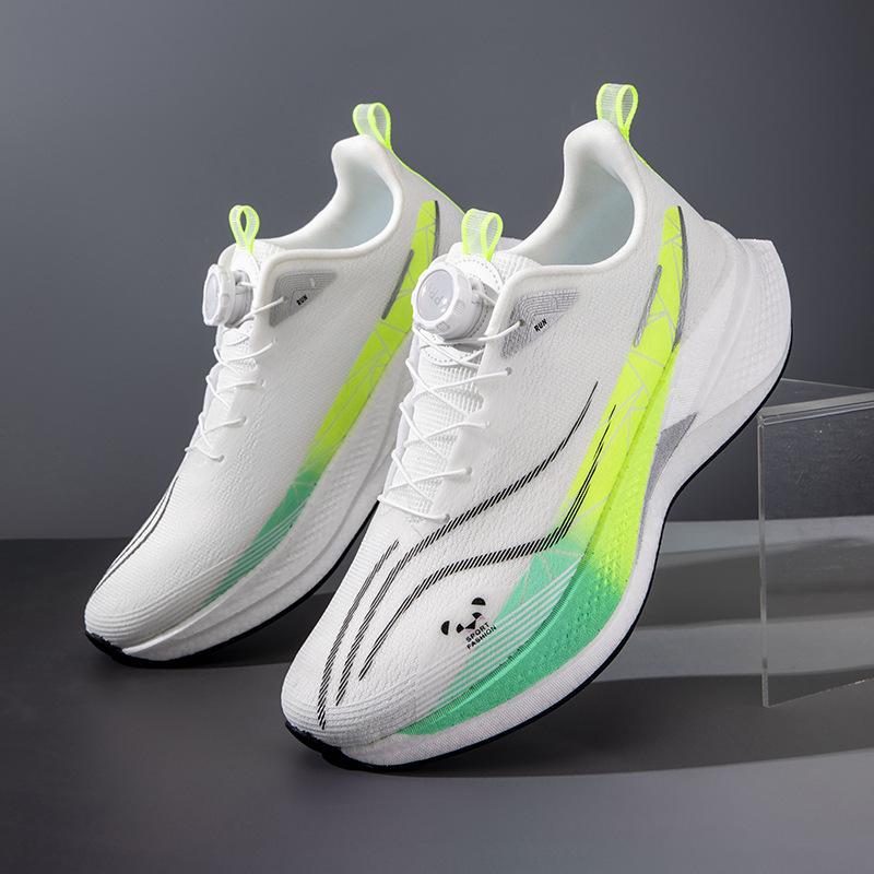 9PRO Running Shoes Men's and Women's Rotating Button Older Children's Student Body Test Racing Carbon Plate Breathable Sports Shoes