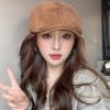 Solid Color Beret Hat Warm Peaked Caps New Forward Cap  Autumn