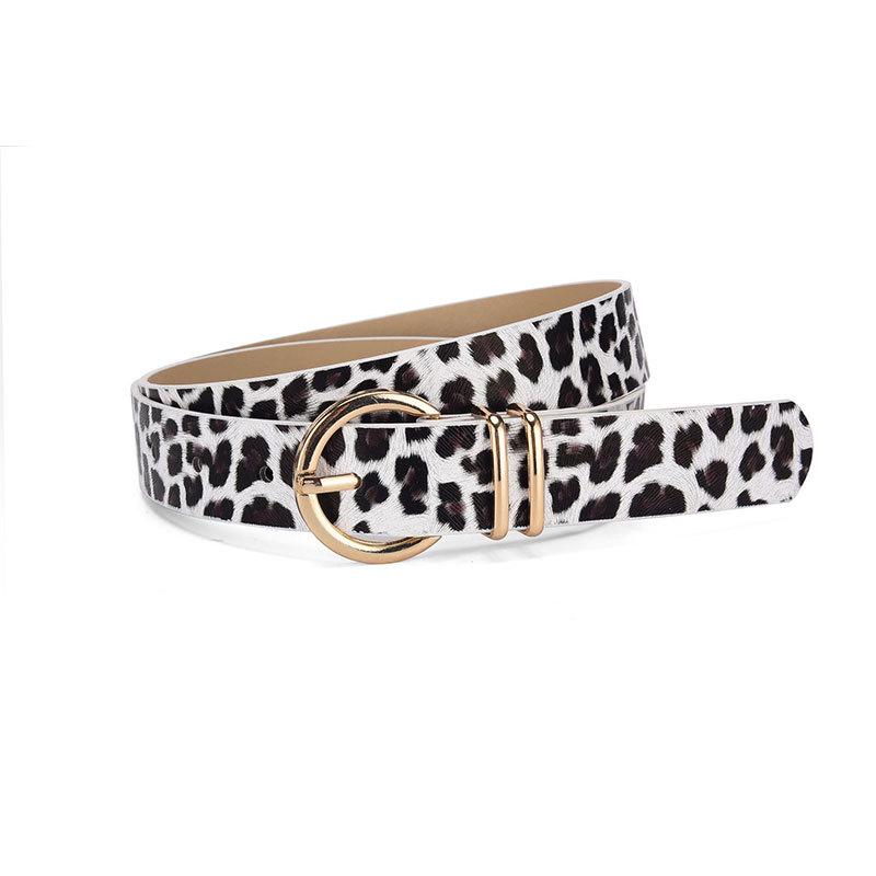 European & American Women's Round Buckle Fashion Waist Belt for Jeans - High-End, Versatile, Simple & Stylish Pin Buckle Pants Accessory