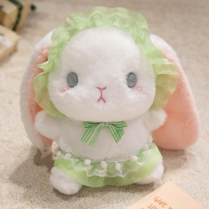 

18/25/35cm Cartoon Adorable Lolita Rabbit Plush Doll Pillow Colour Princess Rabbit Plush Toy Home Decoration Present Designed For Children about 18cm