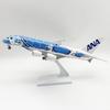 Scale Plane A380 Japan ANA Airways 30cm Aircraft Blue Sea Turtle Plane Model Resin Souvenir Plane With Wheel Base Collection