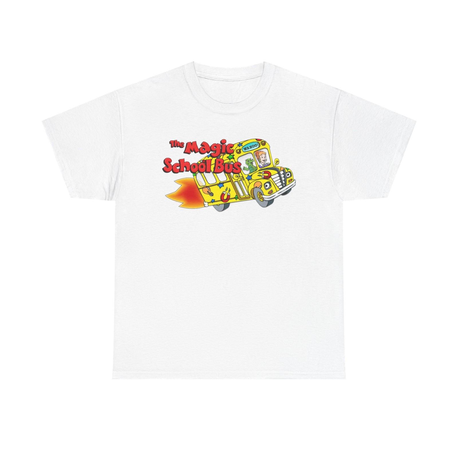 The Magic School Bus Graphic T Shirt Vintage Unisex Heavy Cotton Tee S