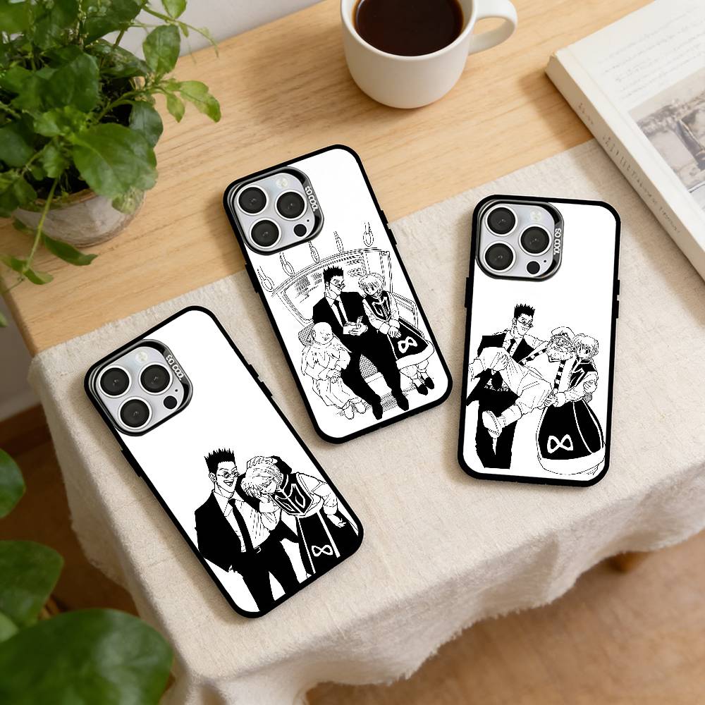 leorio & kurapika Phone Case For iPhone 17,16,15,14,13,12,11 Plus,Pro Max,XS,Colorful Silver Phone case Funda Cover