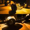 10 Pods LED Rock Lights Underglow Car Truck Bed Lighting Neon Light Decor Yellow
