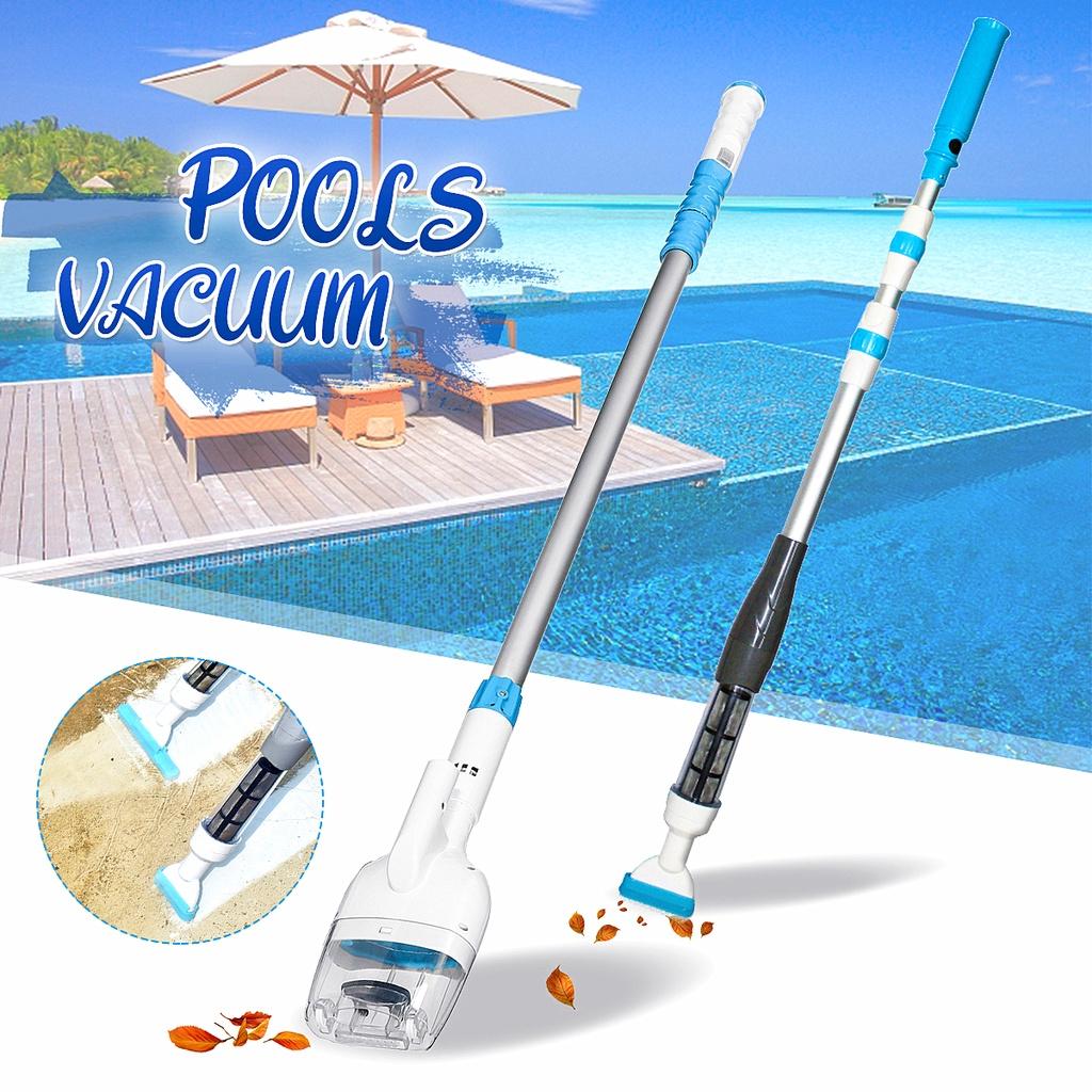 Aspiratore Ricaricabile per Piscina Portatile Senza Fili per Pulizia Fuori Terra Aspirapolvere per Piscina 9×106cm