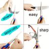 Diamond sharpening stone with one stone and two birds, double-sided flat and curved design, easy to grip handle