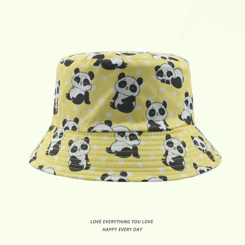 Sommer Sonnenhut Beidseitig tragbar Tierdruck Fischerhut für Männer Frauen Baumwolle Bob Panama Mädchen Strand Reise Outdoor Fischerhut