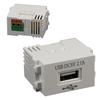 1 stk. 220V Stikkontakt 5V2.1A Mobiltelefon Opladningspanel USB Strømmodul 5V Transformer Opladningsstrøm Vekselstrømsadapter