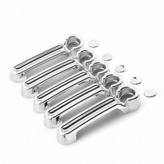 Chrome Pull Handle Cover Tailgate Handle Cover Trim For Jeep Wrangler JK 2007-18