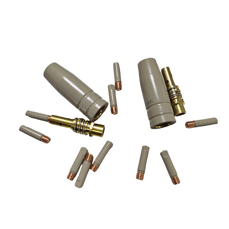 14Pcs Non-Stick Welding Slag European Airless Gas Protection Gun Machine Protective Sleeve 15Ak New Coating Protection Nozzle