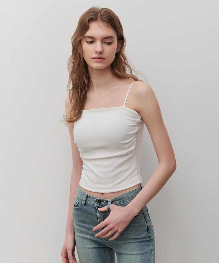Kamino Shirred Cap Sleeveless (White)