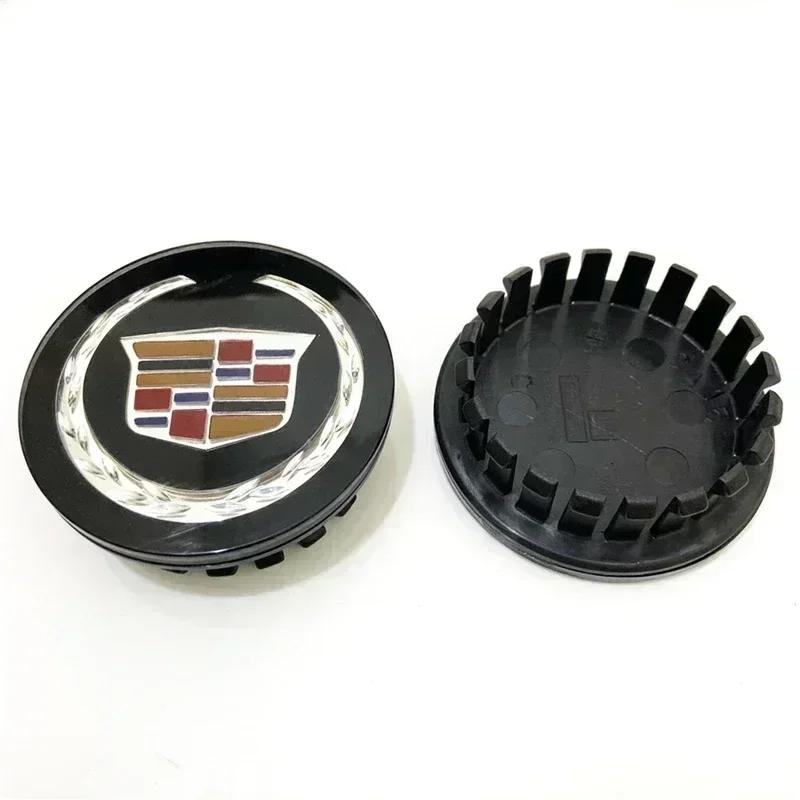 AABKH1 67mm Car Wheel Center Hub Cap Rim Cover Stickers for Cadillac CT4 CT5 GT4 STS SLS XLR SLR XT4 XT5 XT6 SRX XTS ELR BLS Escalade