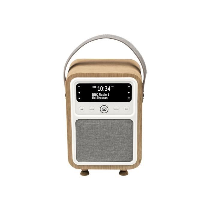 Radio portative dab - view quest - monty - bluetooth - 10 watt - chêne
