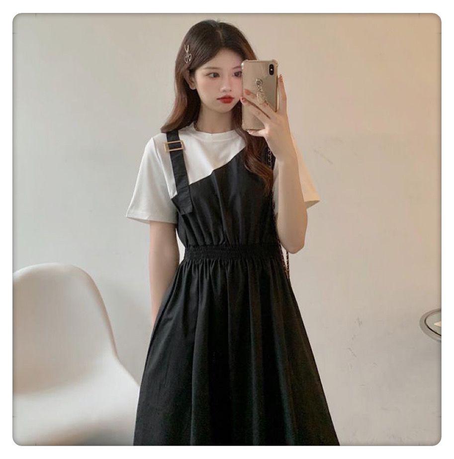 2025 French Chic Spicy Girl Flaw-Hiding Two-Piece Summer Dress - Women's Slimming, Flattering Temperament Skirt