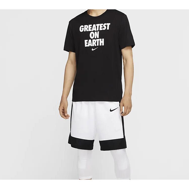Nike T Shirts Men's Black Crew Neck Moderate Straight Fit CV1041-010