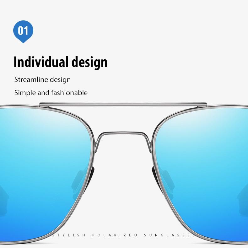 AORON Metal Frame Photochromic Polarized Sunglasses Anti Glare Colorful Driving Fishing Cycling Glasses UV400 Outdoor Accessories