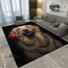 3D Cute Dog Printed Carpet Kitchen Mats Non -slip Carpet Outdoor Carpets Area Rug Bedroom Decor Pink Room Decor Birthday Gift