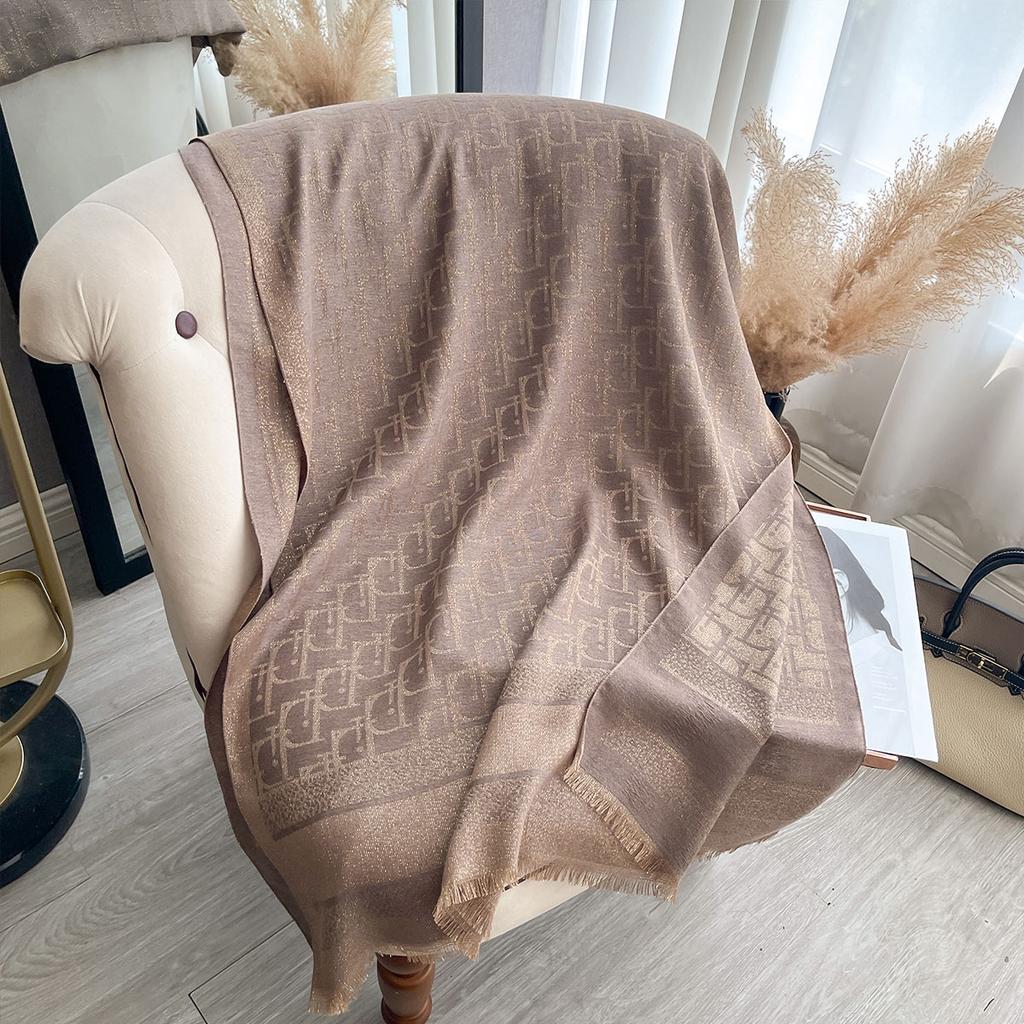 Ladies Muslim Hijab Golden Thread Scarves Spring And Autumn Sun Protection Decoration Shawl Foulard Wrap Headscarf Scarf