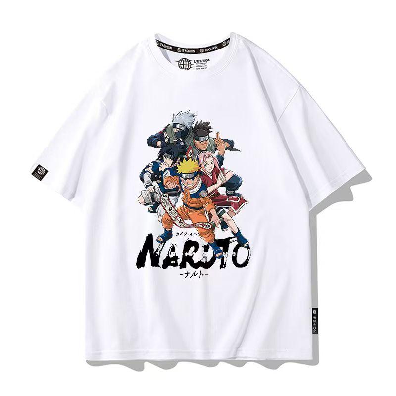 Men's Naruto Anime Graphic T-Shirt, Sasuke Uchiha & Pain Akatsuki Oversized , Summer Loose Fit Casual Streetwear for Boys&Girls