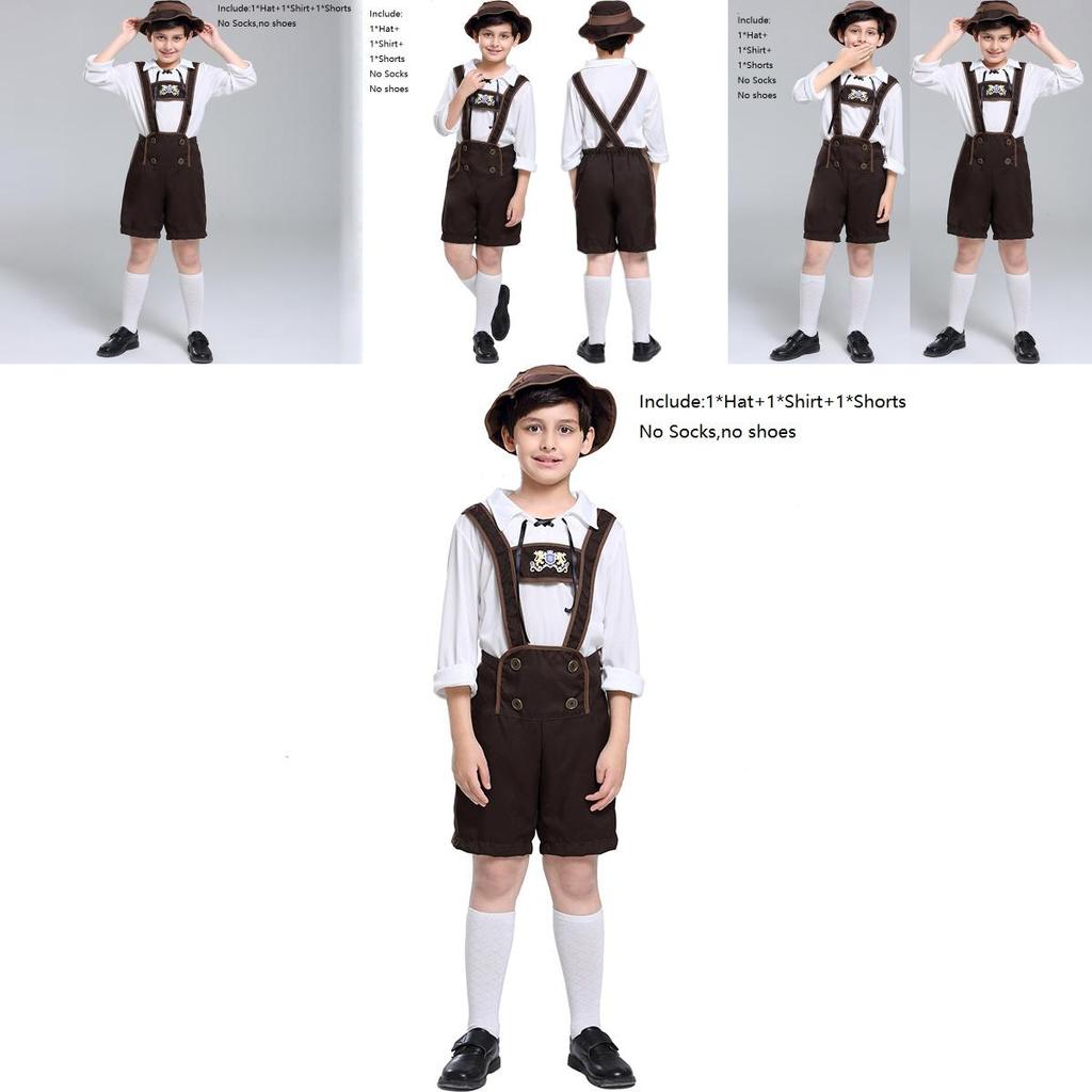 Premium Quality Children's German Oktoberfest Costume For Halloween And Cosplay