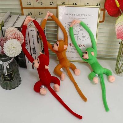60CM Long Arm Monkey Plush Toy Anti-collision Banana Monkey Curtain Strap Monkey Doll Stuffed Toy Birthday Wedding Party Decor
