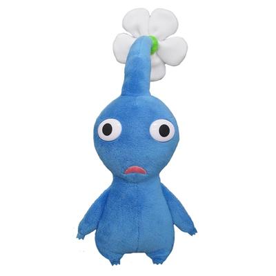Sanei Boeki Pikmin ALL STAR COLLECTION Plush Toy, Blue Pikmin, W9 X D9 X H17cm, PK02