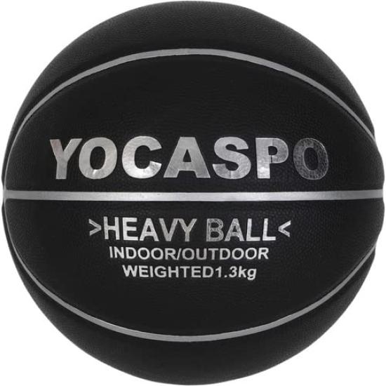 

Yocaspo Basketball Training Heavy Weight Black x Silver Line [YOCASPO] Ball, No. 7, 1.3kg, Indoor/Outdoor, YCSP-BSK-01,