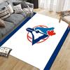 Čtvercový koberec s flanelovým vzorem Toronto Blue Jays, Kusový koberec, Koberec pro obývací pokoj, ložnici, pohovku, hernu, Protiskluzová podložka