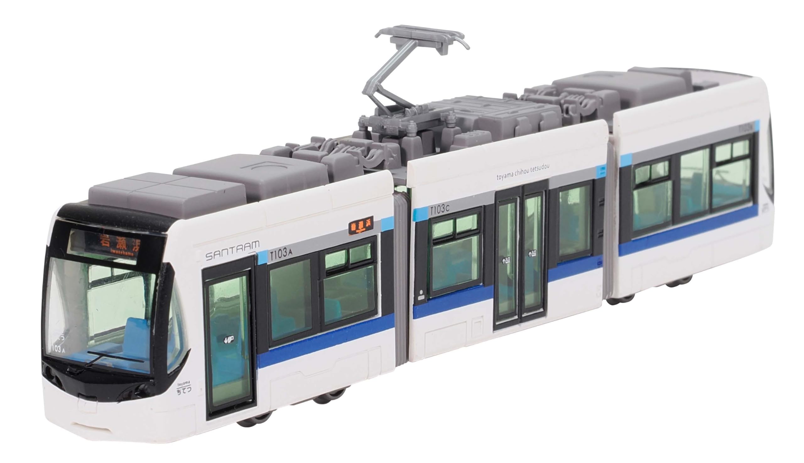 

TOMYTEC Railway Collection Tetsuro Toyama Chiho Railway City Tram Line T100 Series 3rd Car Diorama Supplies 337287 Train, No. 103,