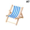 Cute Beach Chairs Mobile Phone Holder Mini Wooden Beach Chair Model Foldable Phone Holder Photography Prop Miniature Scene Decor