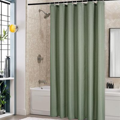 Peva Waterproof Bathroom Shower Curtain with Hooks Mildew-Proof Window Curtain Thickening Bath Curtain Home Shower Accessories
