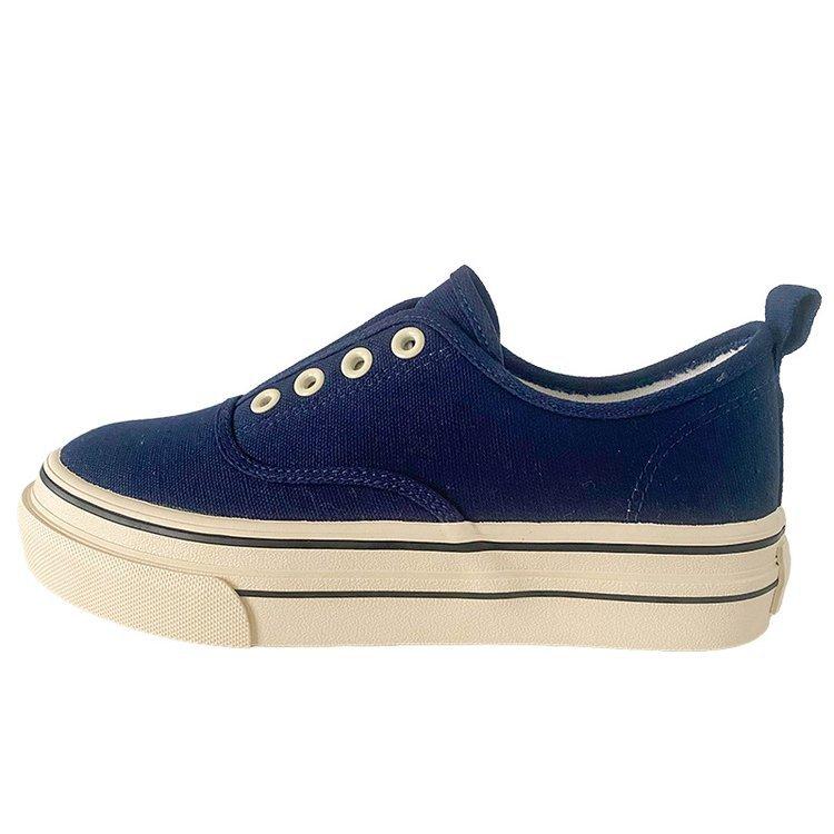 

Platform canvas shoes women s 2025 new spring and autumn versatile casual board shoes one pedal round head muffin sole white shoes 40