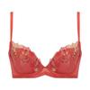 AMOSTYLE Natural Slim Color Burst M018 Size E65 Bra, (Orange),