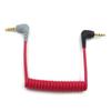 Male To Male Right Angle 3.5mm Patch Adapter Cable for BYVIDEOMIC GO Video Micro-type Mic Lavalier Microphone Cable