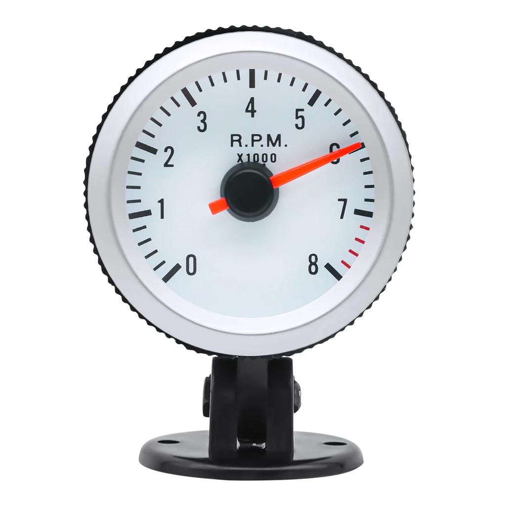 52mm 0-8000 PRM Car Tachometer Gauge for 1~8 Cylinder Gasoline Car Tacho RPM Meter Car Accessories Car Meter Rpm Gauge Gauges