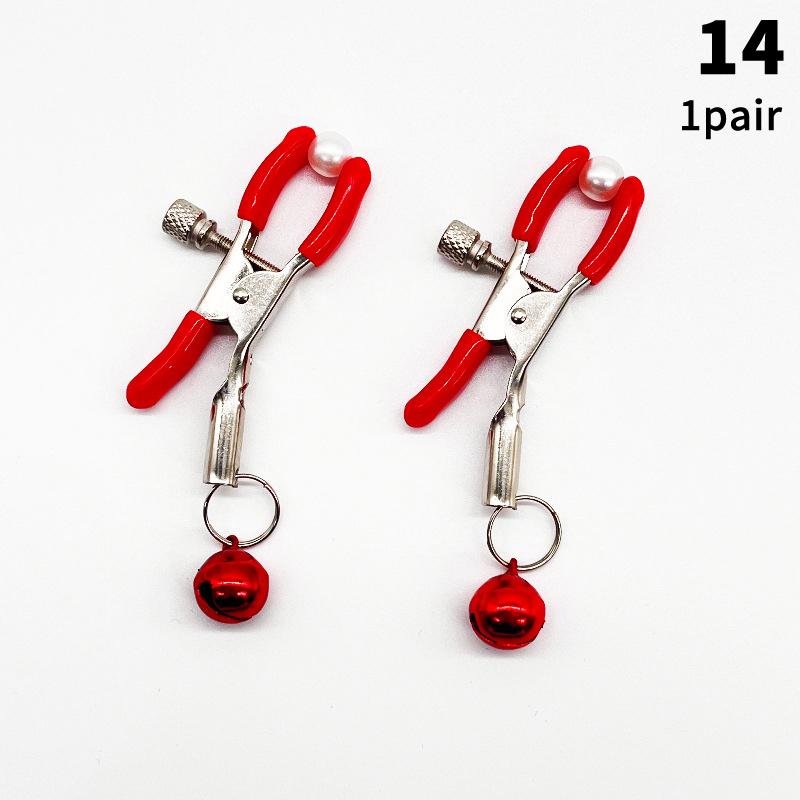 1 Pair Adult Nipple Clamps Metal Milk Clip Breast Clitoris Massage Sex Toy for Couples Novelty Lover Game Female Sex Toys