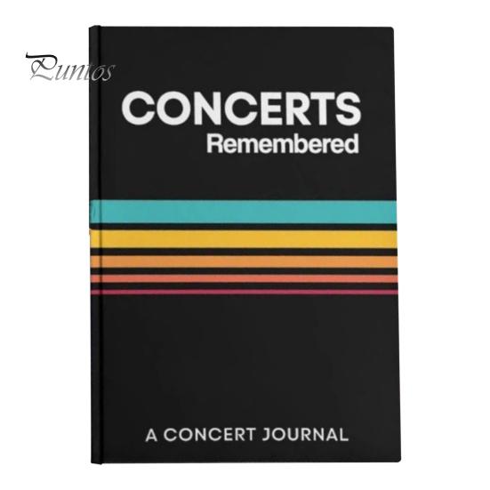 

Концертный журнал в мягкой обложке Музыкальный дневник Тетрадь Воспоминания о концертах Бортовой журнал Отслеживание любимых живых событий Книга памяти концертов