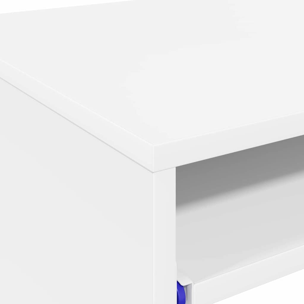 Scrivania Bianca con Contenitore 77,5 x 43 x 79 cm Truciolato