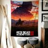 RDR2 plakát Závěsná látková deka Dekorativní tapiserie do ložnice obývacího pokoje Domácí dekorace