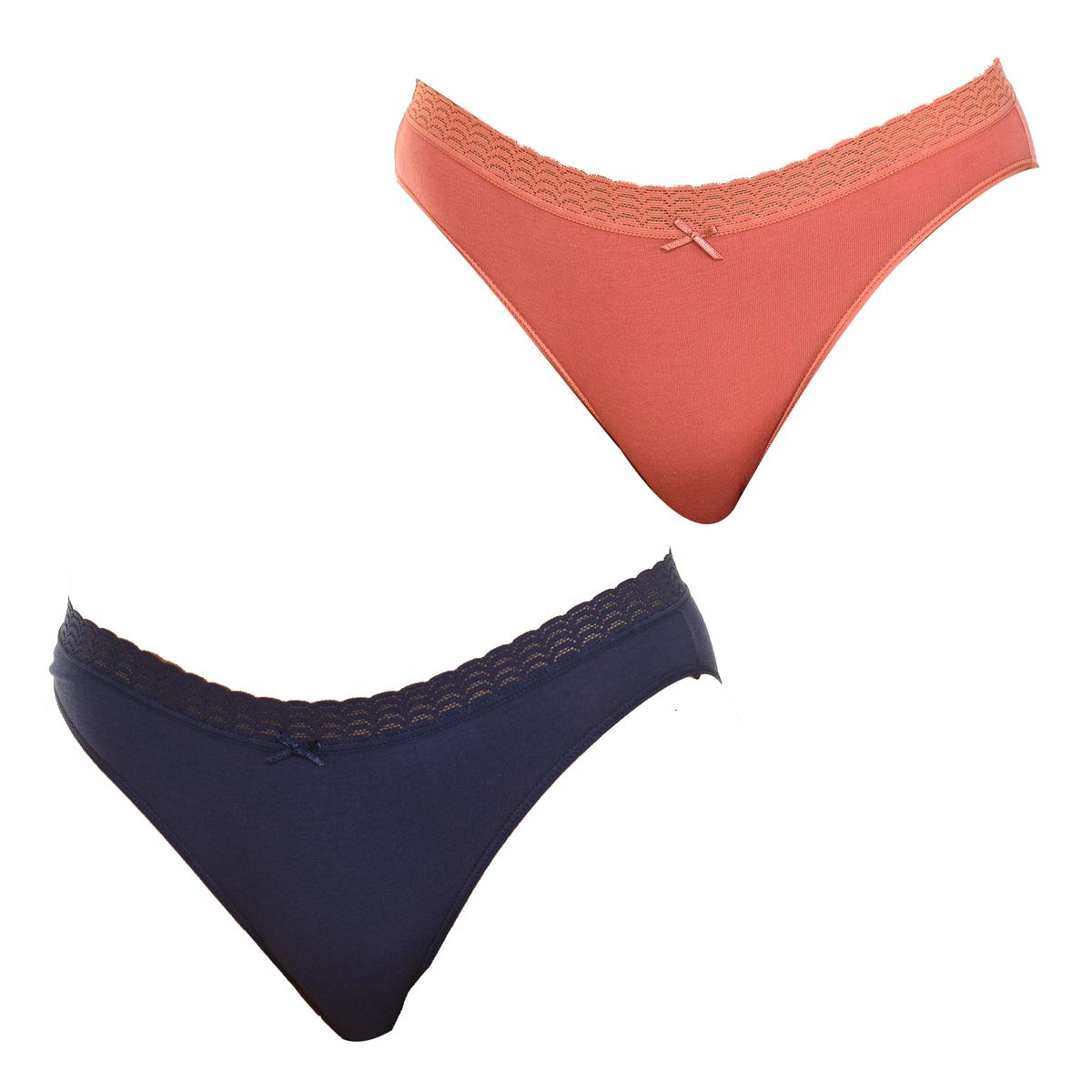 Pack-2 Braguitas Eco-Dim D09AJ para Mujer L multicolore