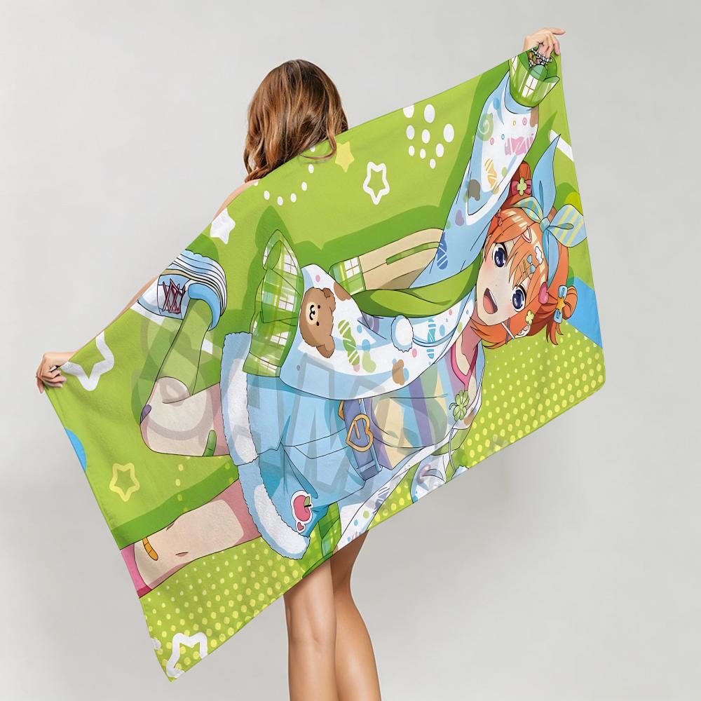 Cute-The Quintessential QuintupletsS Towel Five-Star Hotel Quality Eco-Friendly Ultra Soft Thick Towels & Beach Towels
