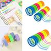 Ruban Adhésif Notes Colorées Largeur 0,6 cm Couleur Fluorescente Ruban Marqueur Adhésif Ruban Adhésif Notes Adhésives Pour Marquage Rapide
