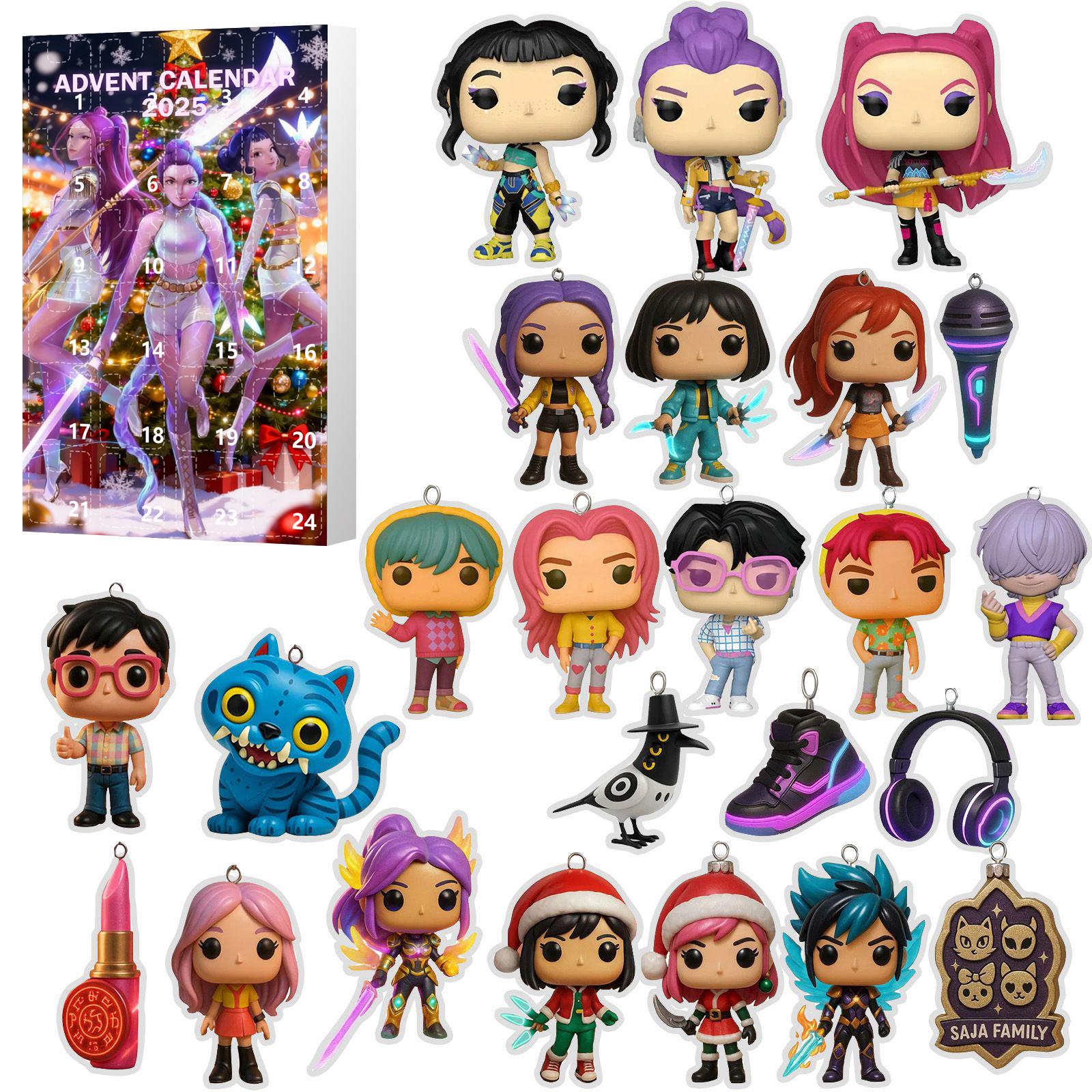 

Календарь ожидания включает 24 рождественских украшения. Календарь прибытия Обратный отсчет до Рождества One Size