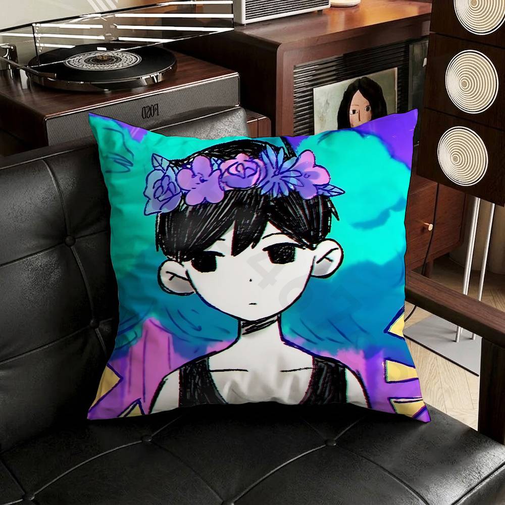 RPG Omori Cartoon pillowcase casual style decoration suitable for home decoration (excluding pillow core)