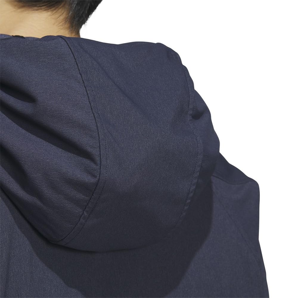 Adidas Denim Look Hooded Track Regular Stretch Legend Ink Size Size Men's Top, Fit, Woven, (IM8775), BXF22/JSY31, J/M