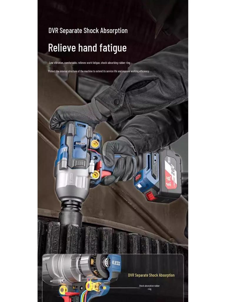 Dongcheng DCPB1218 High Torque Brushless Electric Impact Wrench with Lithium Battery