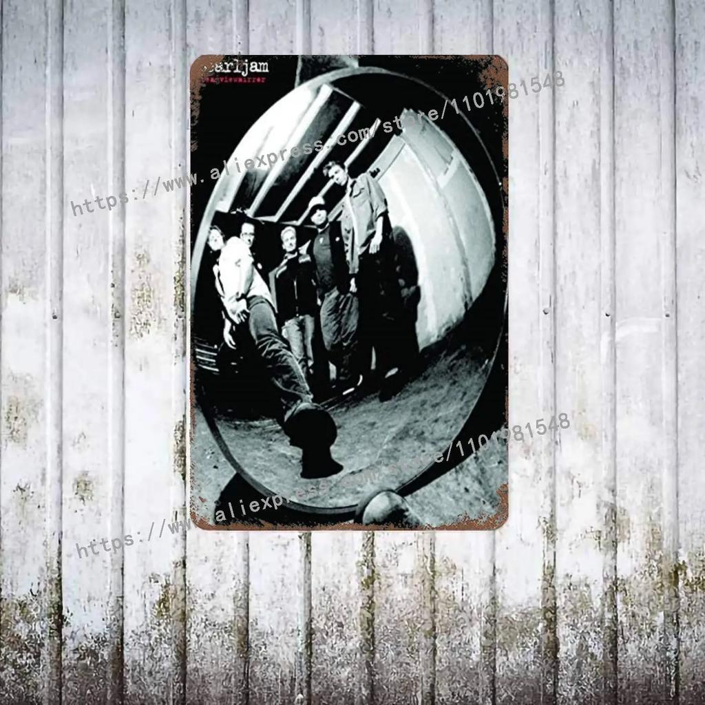 Pearl Jam Bands Metal Dekor Poster Vintage Blechschild Metallschild Dekorative Plakette für Pub Bar Man Cave Club Wanddekoration