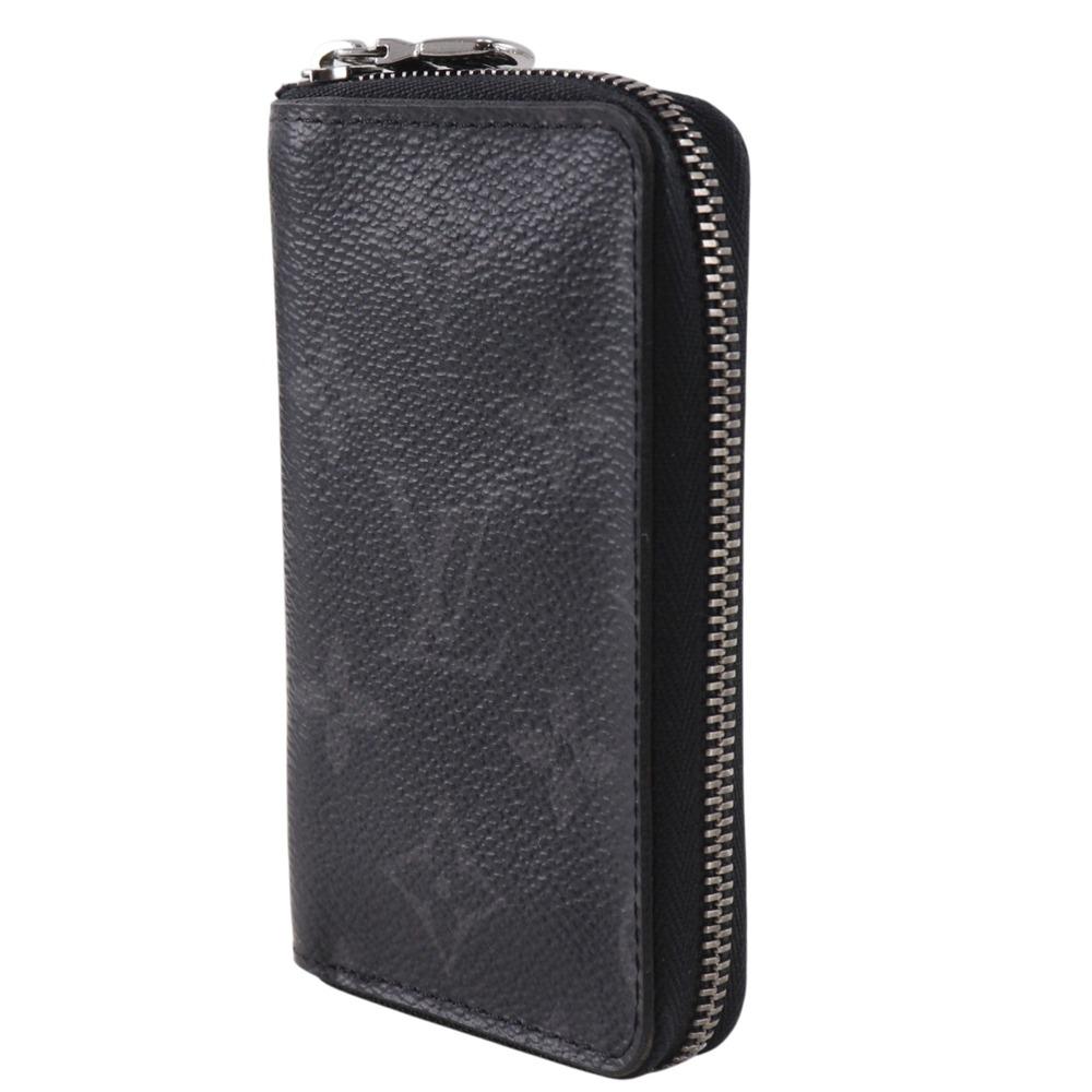LOUIS VUITTON Zippy Coin Purse Vertical Coin Purse M81662 Monogram Eclipse black PVC mens Used